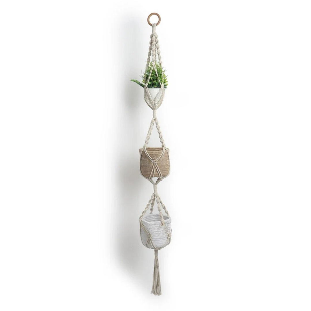 3 Tier High Quality Macrame Plant Hanger